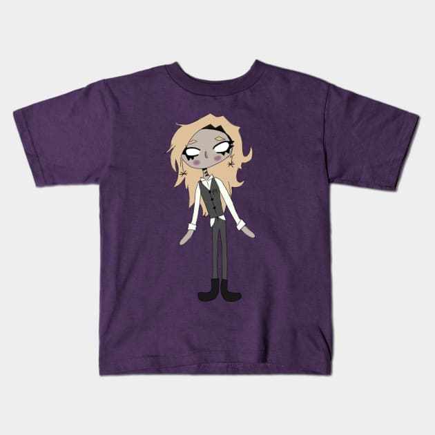 Ghosty rock chick Kids T-Shirt by Sciraffe